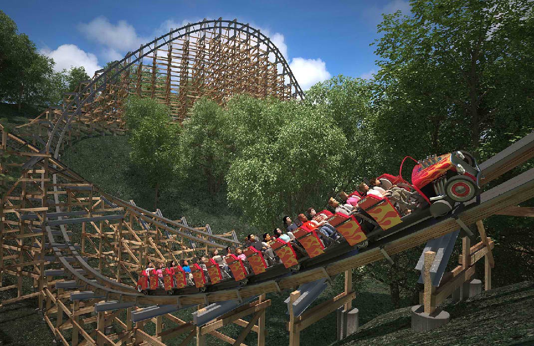 The Fastest Wooden Roller Coaster
